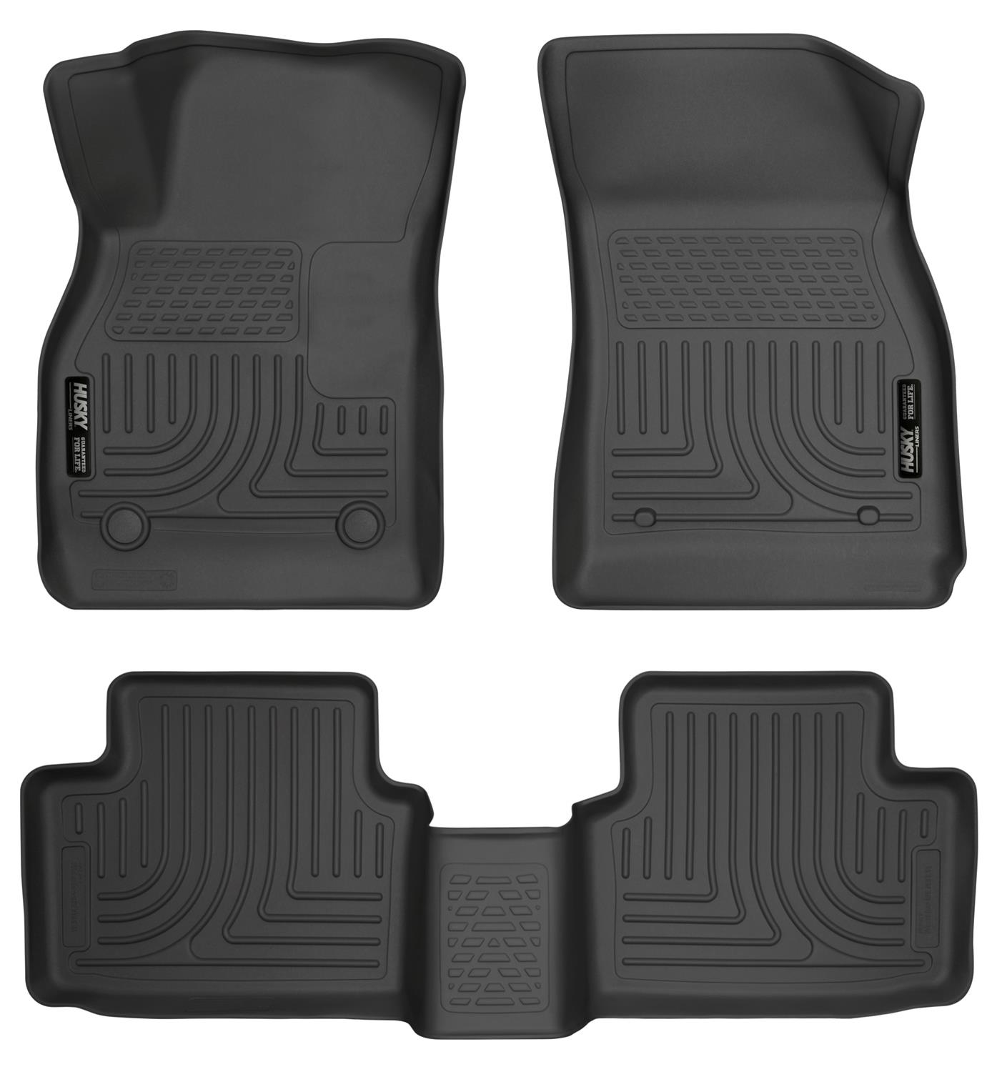 Husky Liners 13 Chevy Malibu WeatherBeater Black Front & 2nd Seat Floor Liners