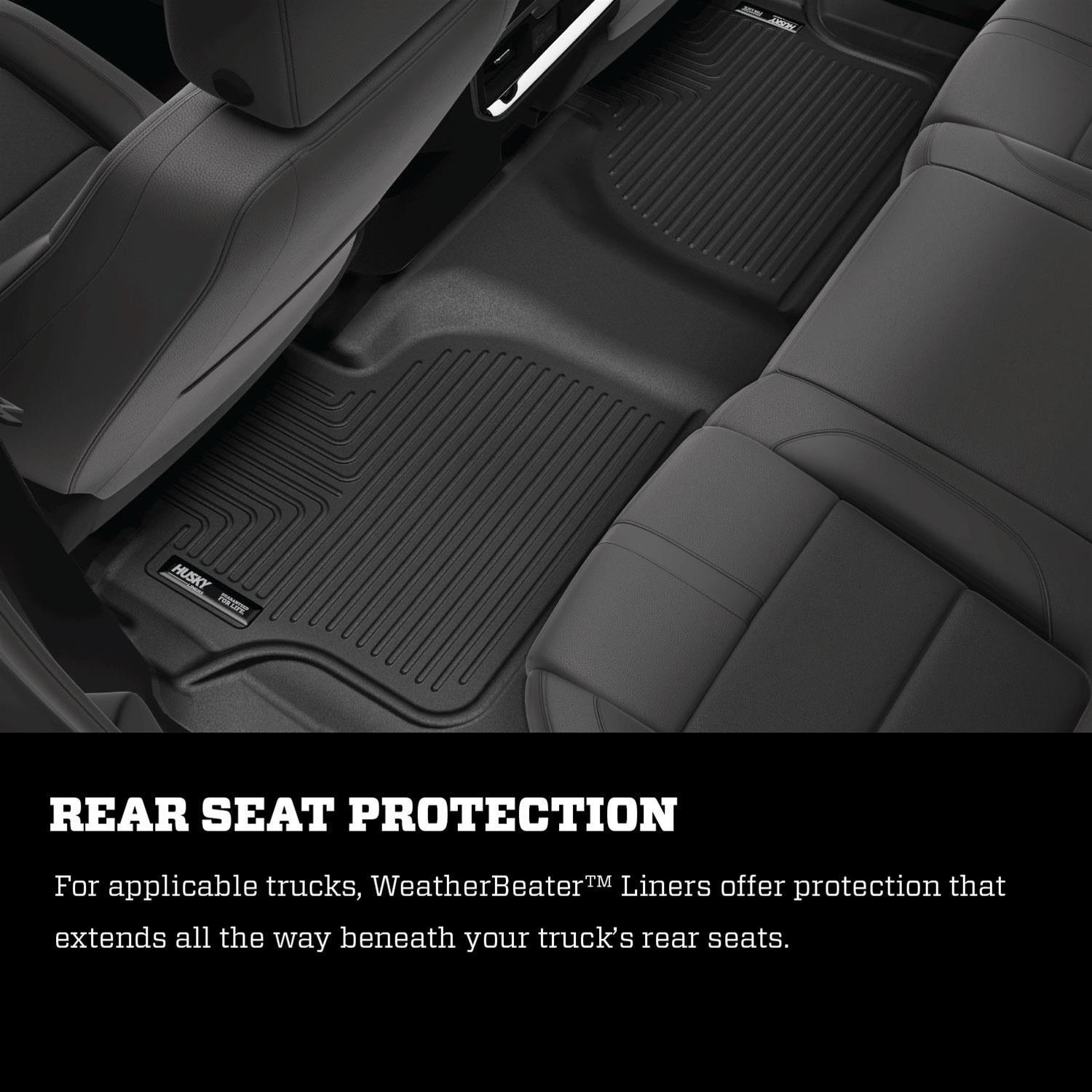 Husky Liners 19-23 Nissan Altima WeatherBeater Black Front & Second Seat Floor Liner thumbnail 8
