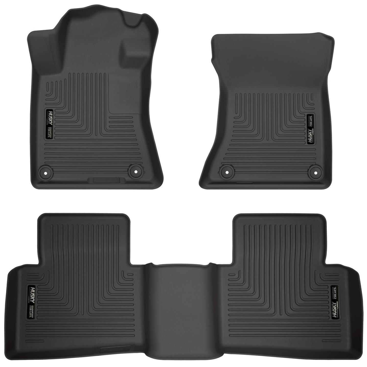 Husky Liners 19-23 Nissan Altima WeatherBeater Black Front & Second Seat Floor Liner thumbnail 9