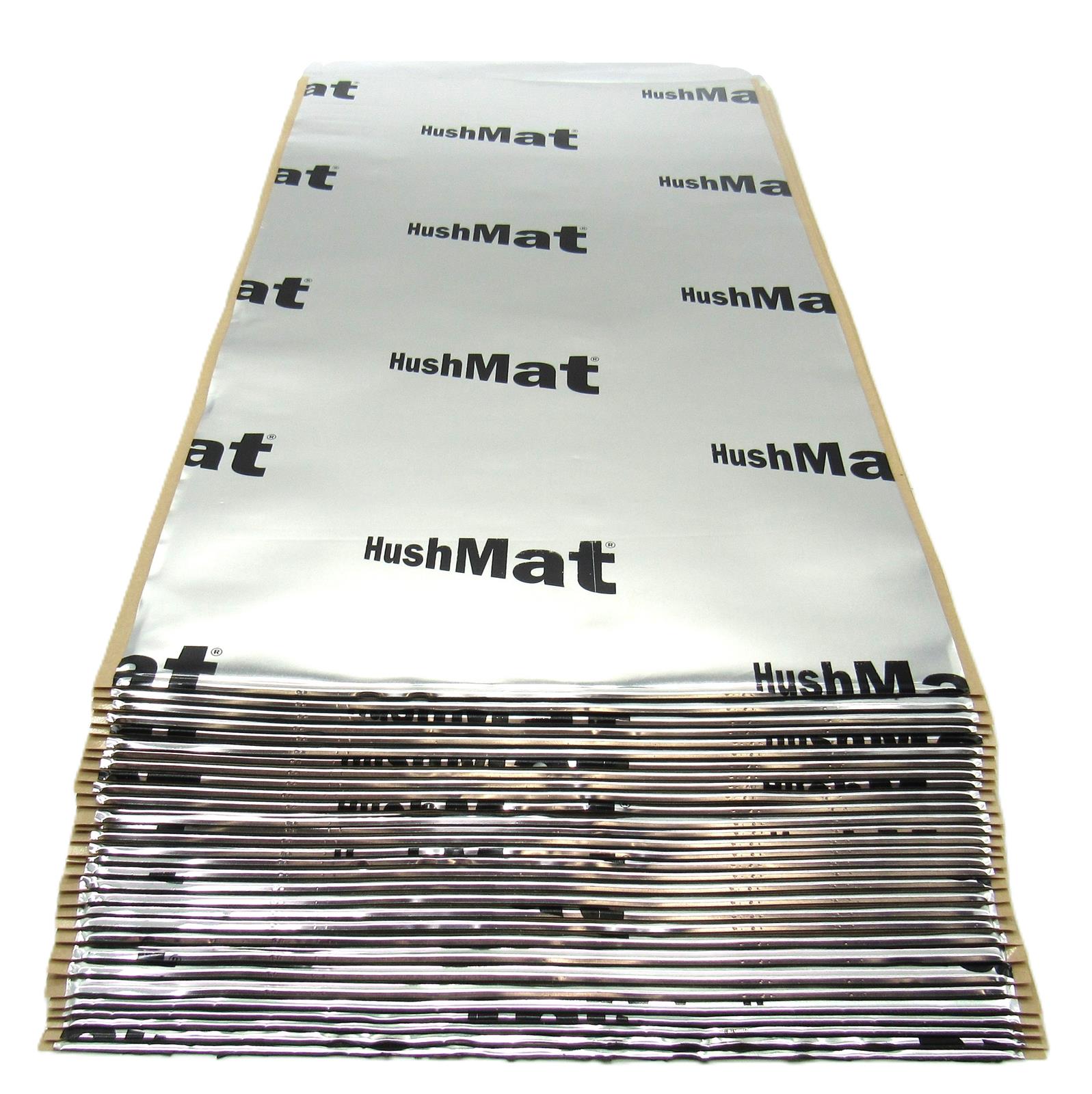 HushMat Bulk Kits 10501 HushMat, Kit, Sound Deadening/Insulation, Easiest To Install, 1.5 mm thick, Silver, Self-Adhesive, 550 Degrees, 58 sq ft, 12in x 23in, Set of 30 thumbnail 2