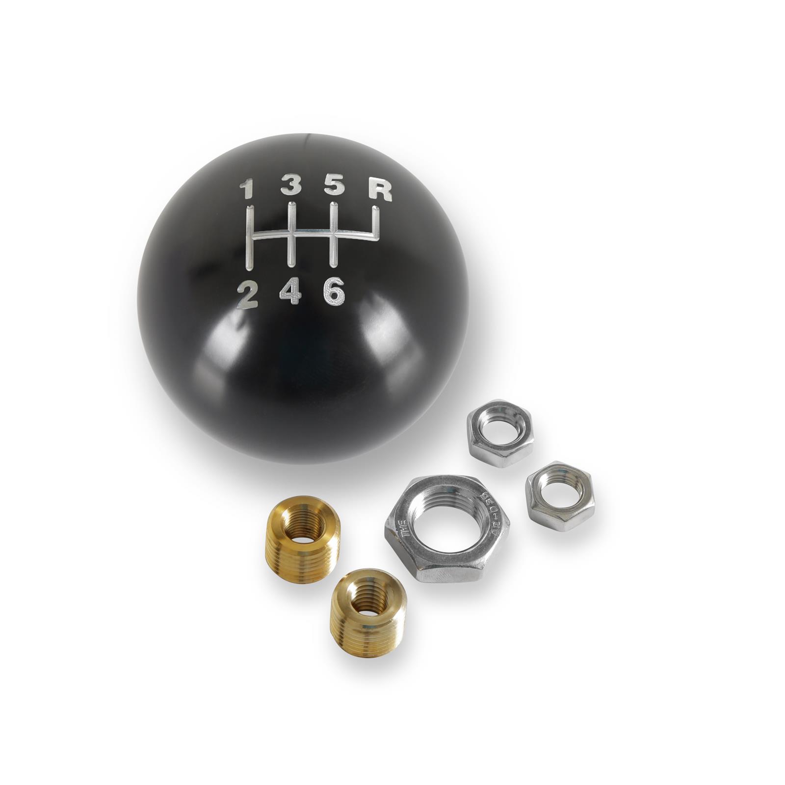Hurst Shifters Shift Knobs 163601HST BILLET SHIFTER BALL GLOSS BLK GM 6SPD