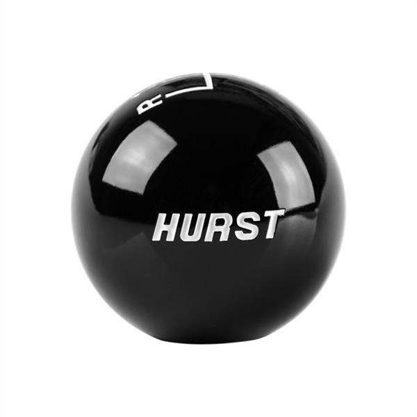 Hurst Classic Shift Knobs 1637627 Knob, Plastic, Black, 4 Speed, Logo, 3/8 in.-16, Each thumbnail 2