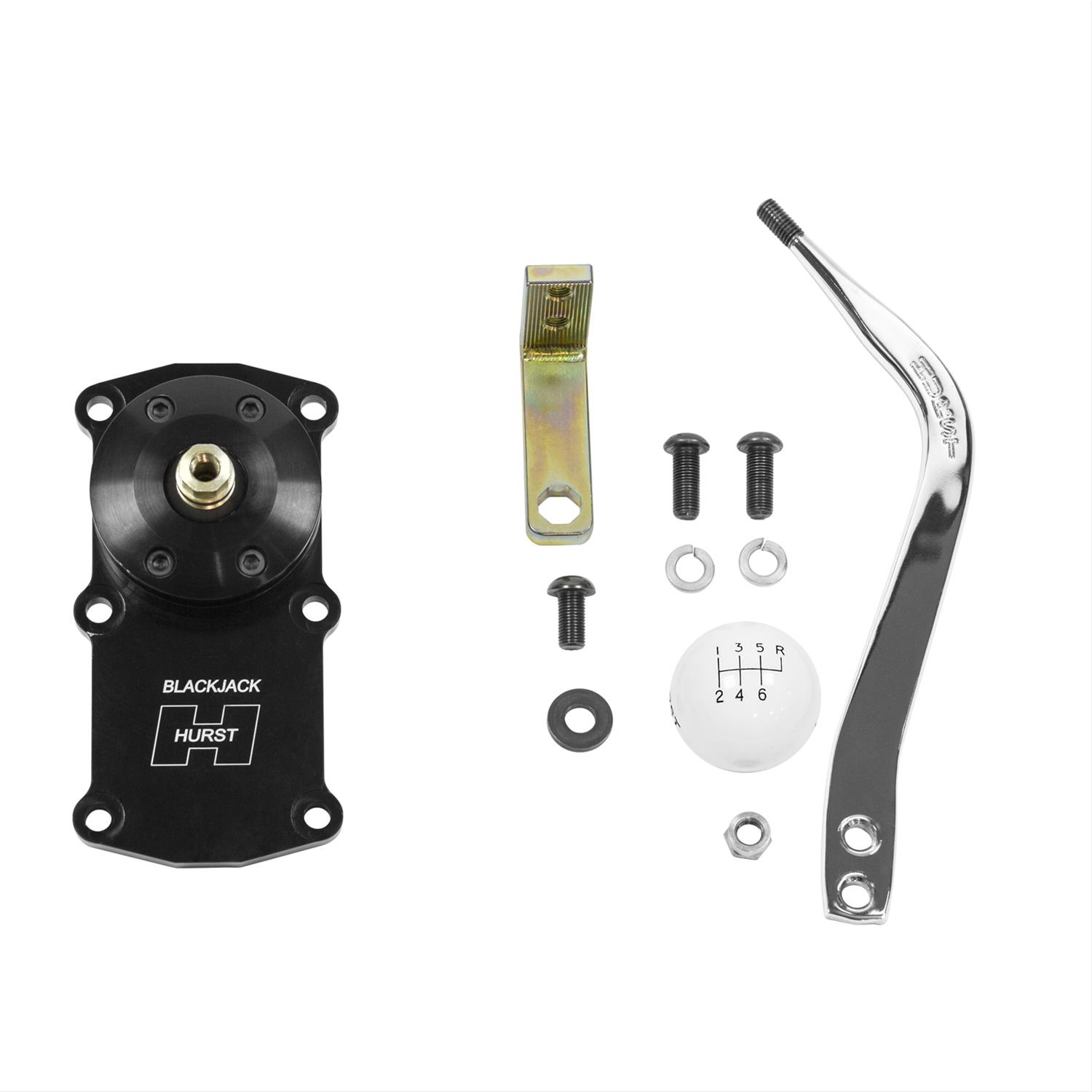 Hurst Blackjack Shifters 3912005 Shifter, Blackjack, Chrome, 3/8-16 in., Chevrolet, Tremec TKO500/600, Kit