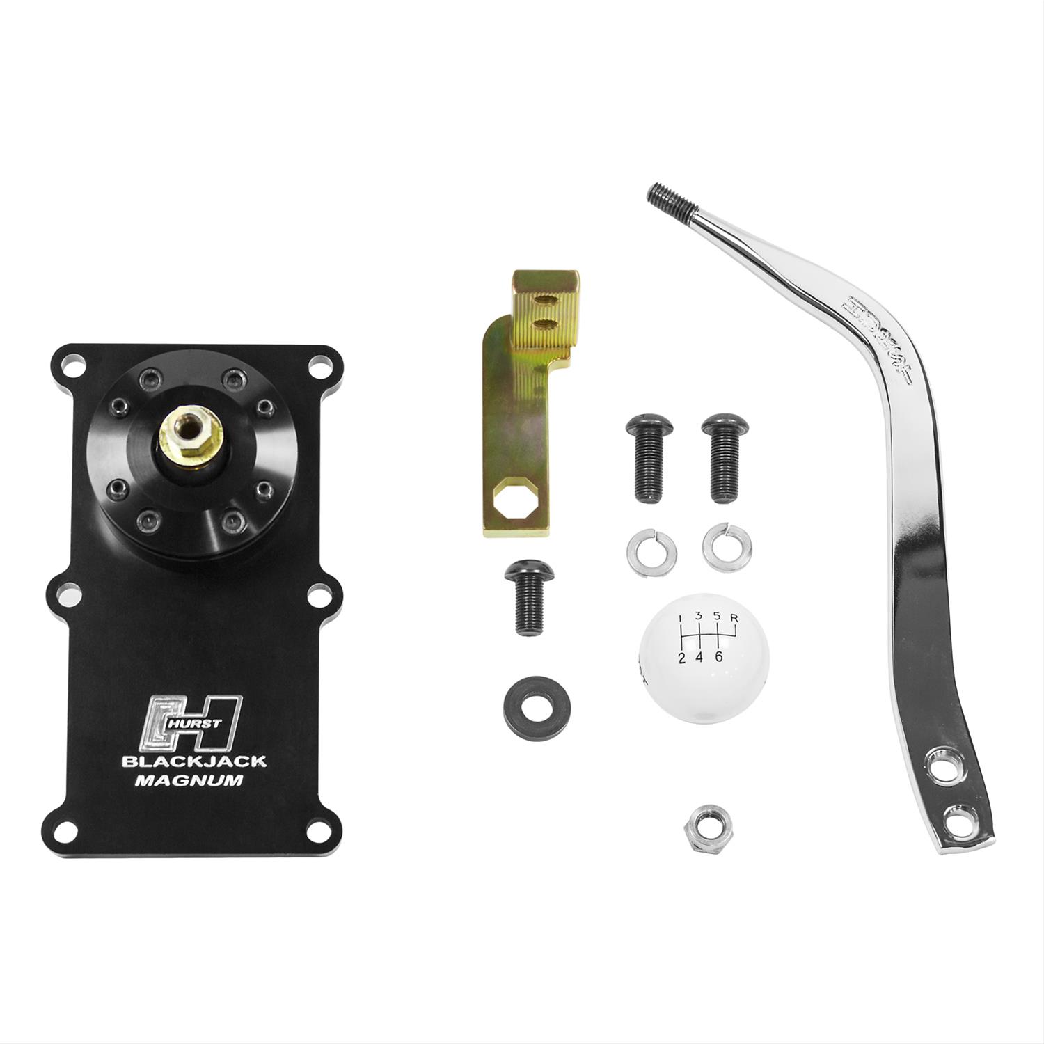 Hurst Blackjack Shifters 3913002 Shifter, Blackjack, Chrome, 3/8-16 in., Chevrolet, Tremec Magnum, Kit