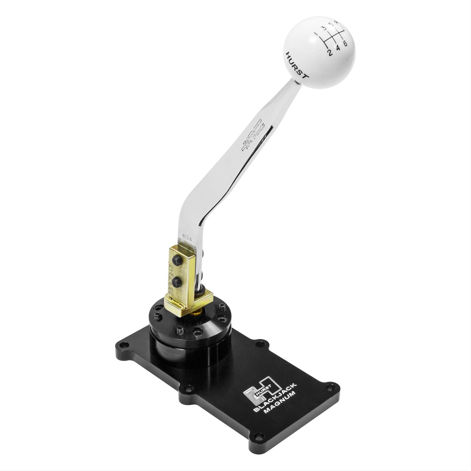 Hurst Blackjack Shifters 3913004 Shifter, Blackjack, Chrome, 3/8-16 in., Chevrolet, Tremec Magnum, Kit thumbnail 2