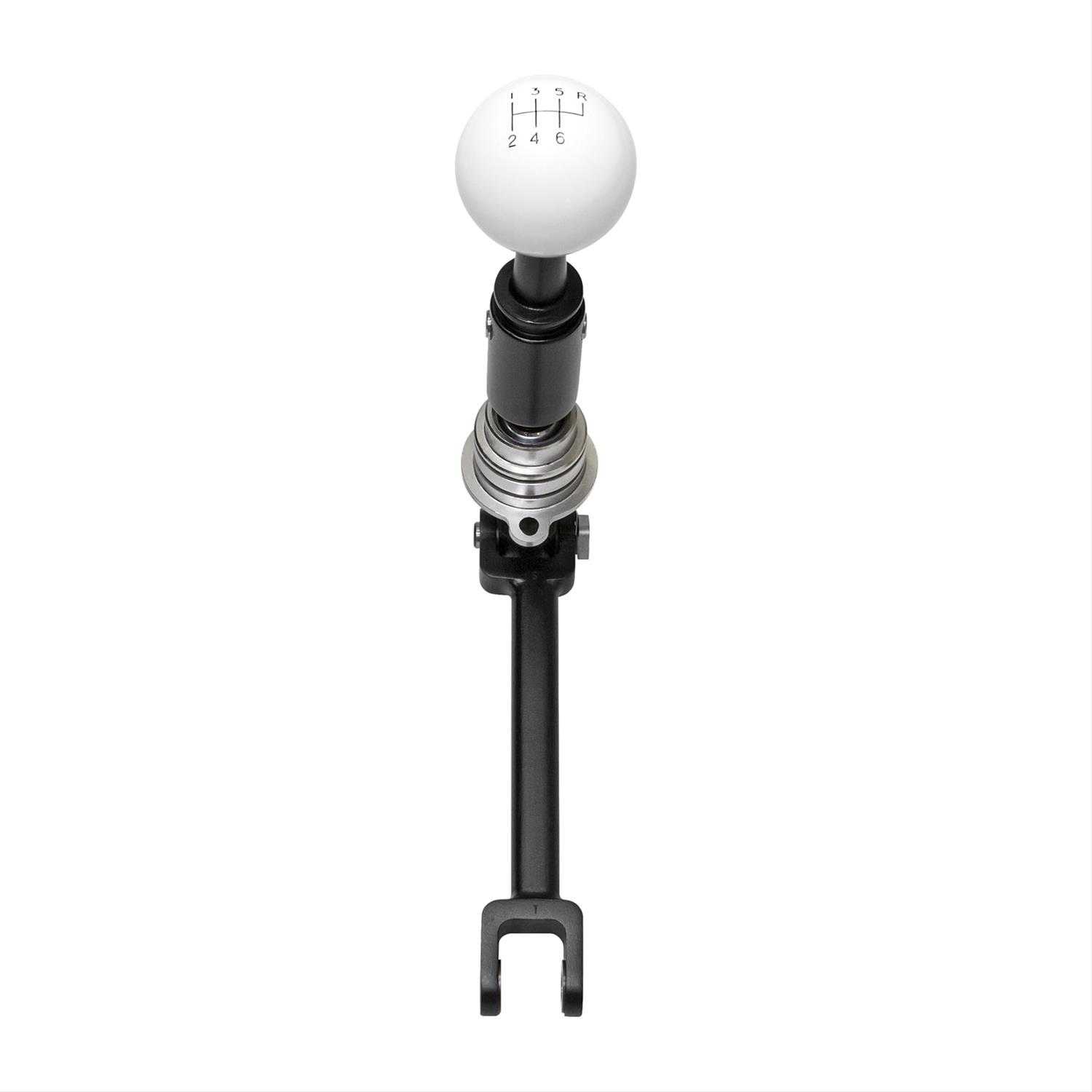 Hurst Billet/Plus Shifters 3916031 Shifter, Billet/Plus, Black Anodized, 9/16-18 in., Classic White Shift Ball, Chevrolet, Each thumbnail 3
