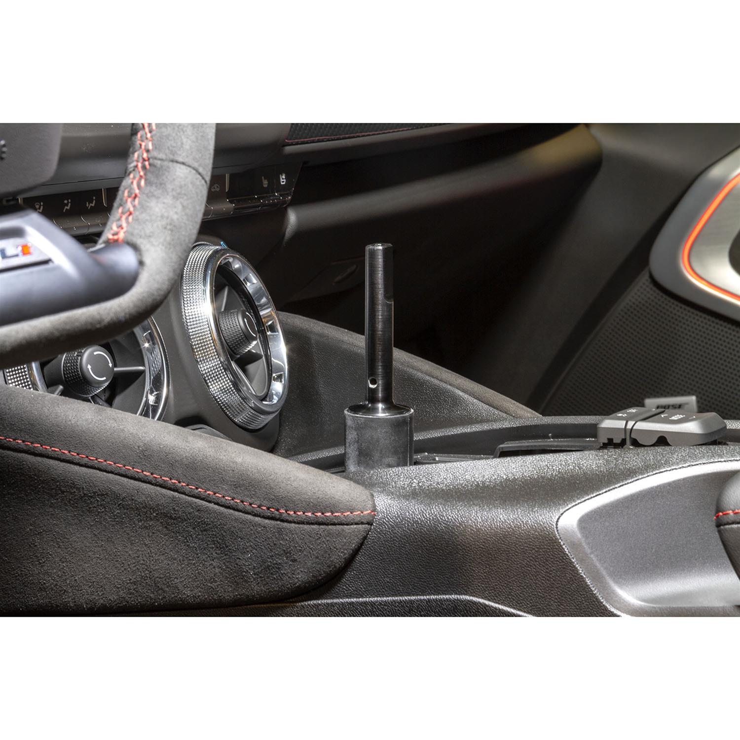 Hurst Billet/Plus Shifters 3916047 Shifter, Billet/Plus, Black Anodized, Accepts Factory Knob, Chevrolet, Tremec TR6060, Each