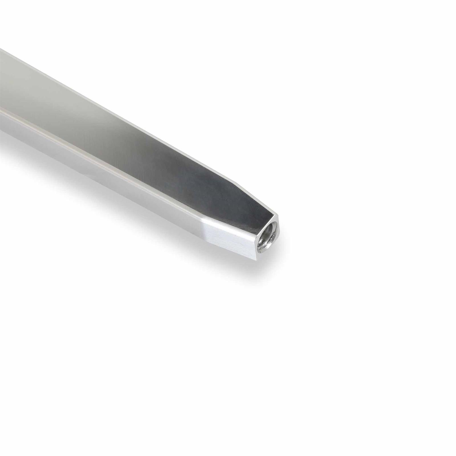 Hurst Billet Aluminum Shifter Sticks 53802HST Stick, Aluminum, Natural, Lay Back, 16.00 in. Length, 3/8 in.-16 Threads, Universal, Each thumbnail 3