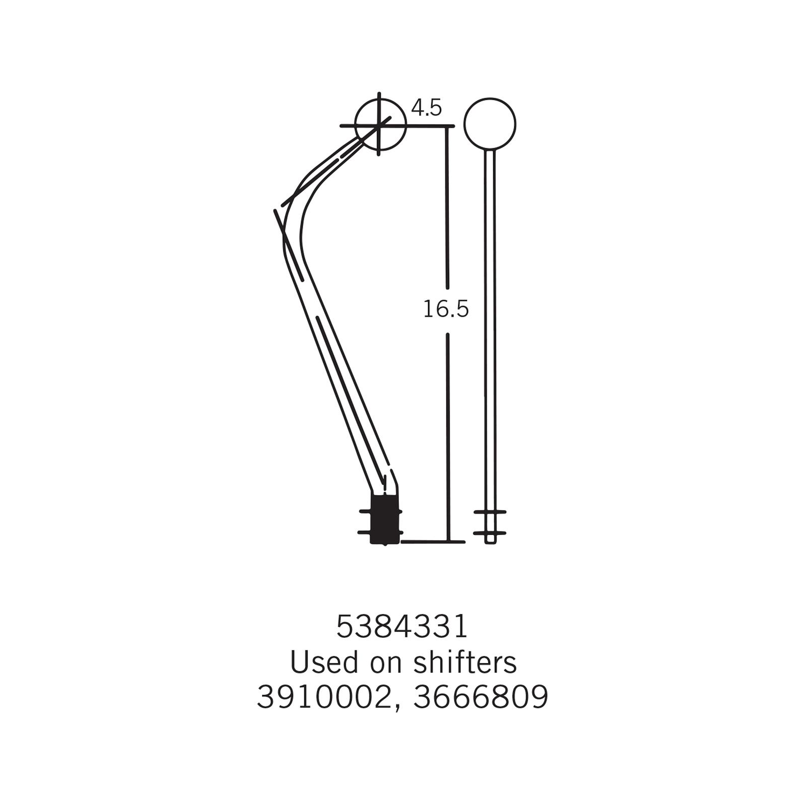 Hurst Shifters 5384331 Hurst Competition Plus Flat Shifter Sticks