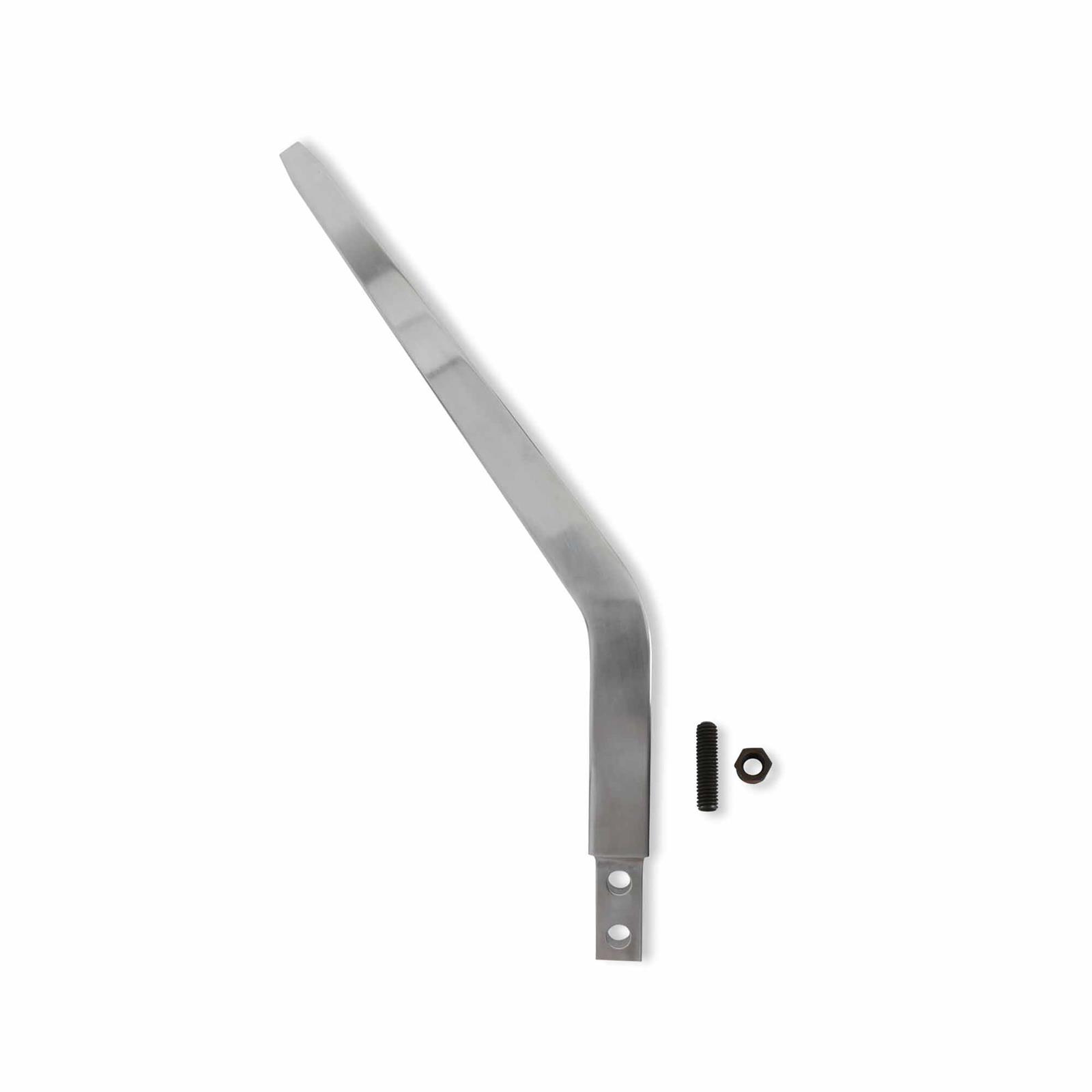 Hurst Billet Aluminum Shifter Sticks 53852HST Stick, Aluminum, Natural, Lay Back, 12.50 in. Length, 6.50 in. Layback, 3/8 in.-16 Threads, Universal, Each thumbnail 5