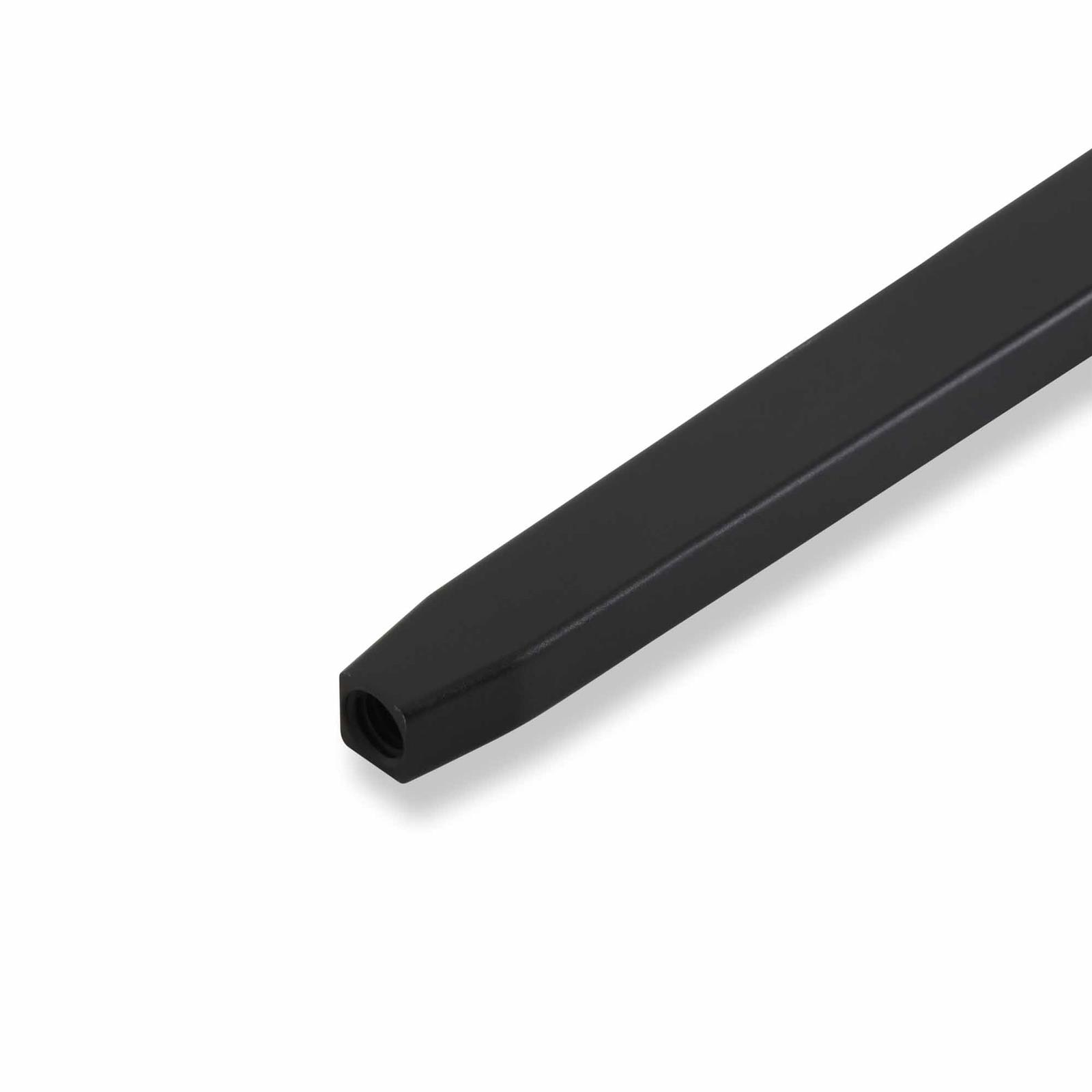Hurst Billet Aluminum Shifter Sticks 53853HST Stick, Aluminum, Satin Black, Lay Back, 12.50 in. Length, 6.50 in. Layback, 3/8 in.-16 Threads, Universal, Each thumbnail 3