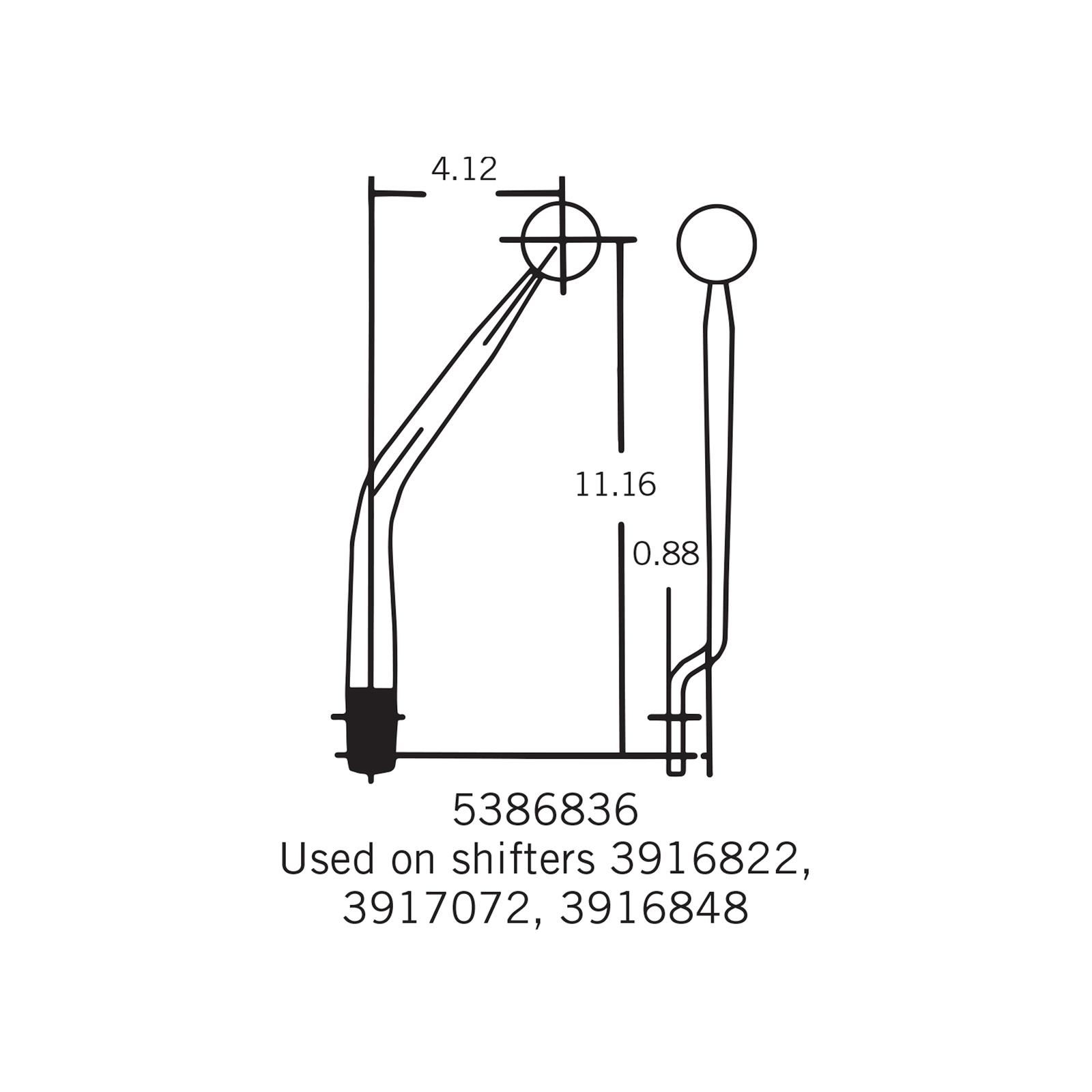 Hurst Shifters 5386836 Hurst Competition Plus Flat Shifter Sticks