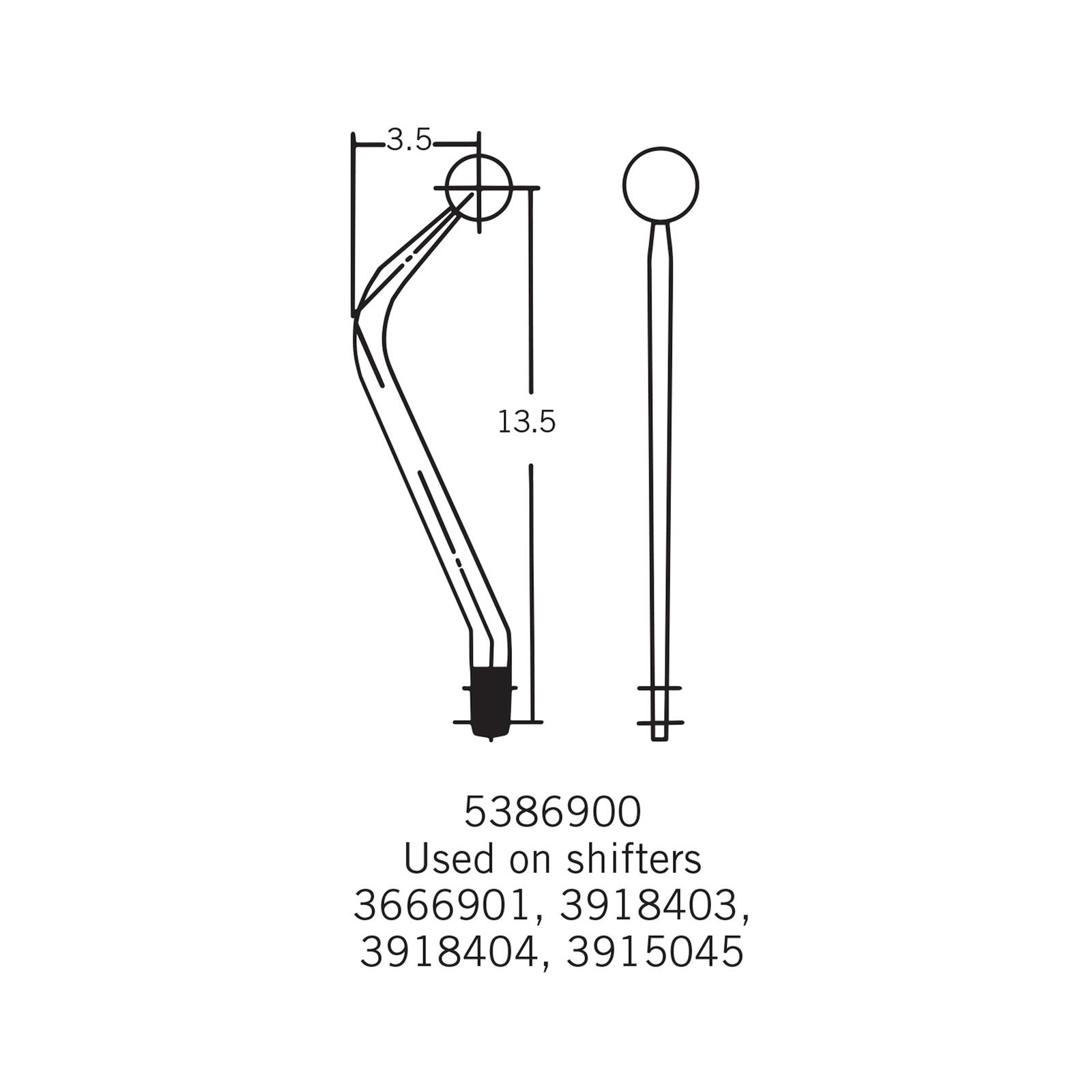 Hurst Shifters 5386900 Hurst Competition Plus Flat Shifter Sticks