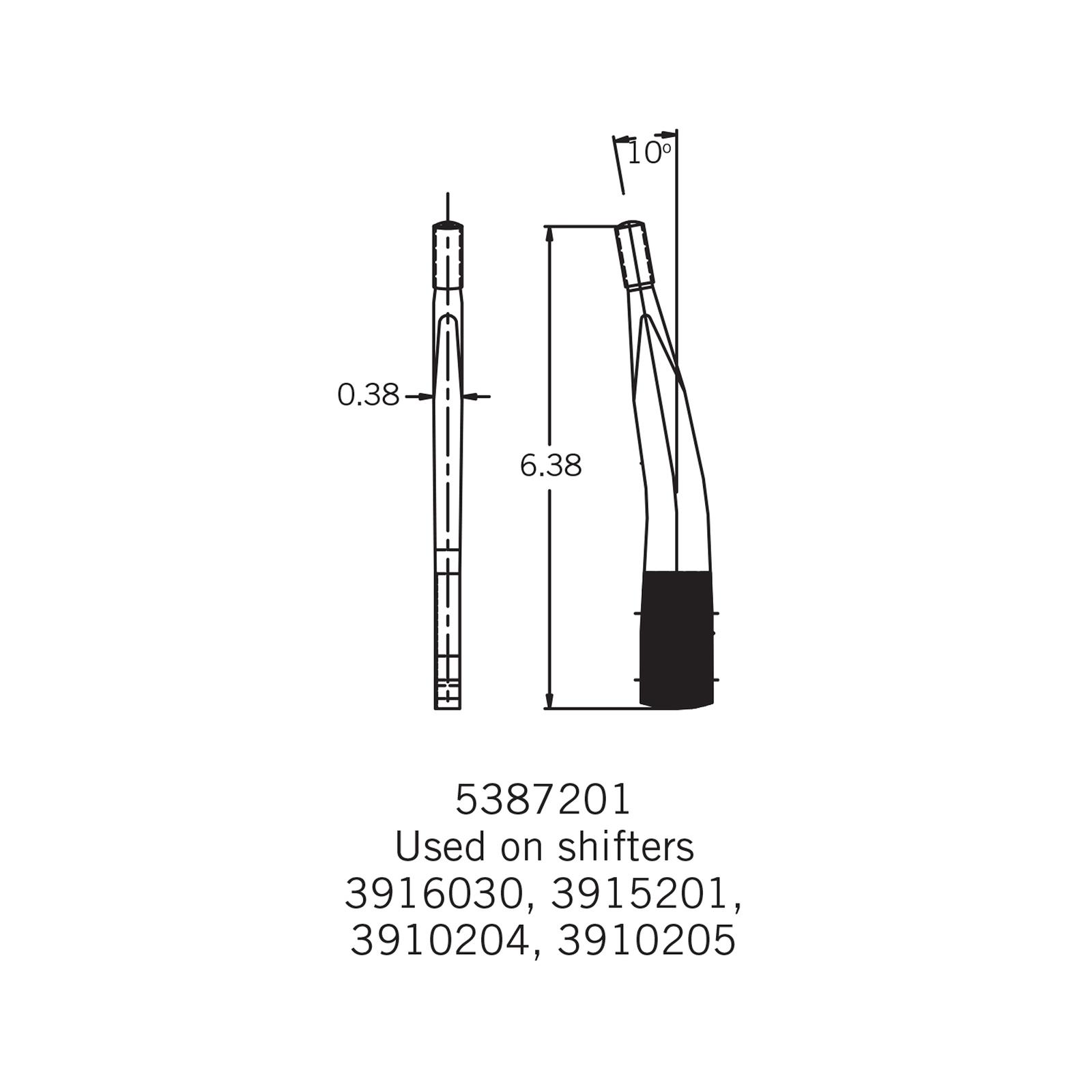 Hurst Shifters 5387201 Hurst Competition Plus Flat Shifter Sticks