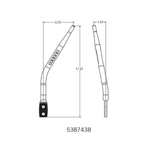 Hurst Shifters 5387438 Hurst Competition Plus Flat Shifter Sticks