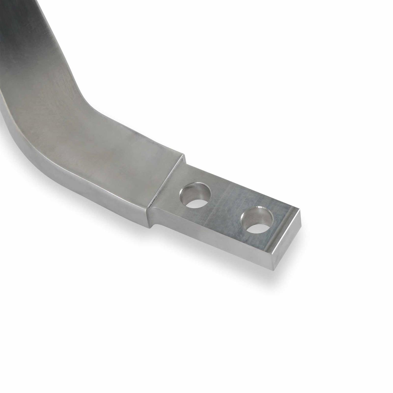 Hurst Billet Aluminum Shifter Sticks 53902HST Stick, Aluminum, Natural, Lay Back, 10.00 in. Length, 5.50 in. Layback, 3/8 in.-16 Threads, Universal, Each thumbnail 3