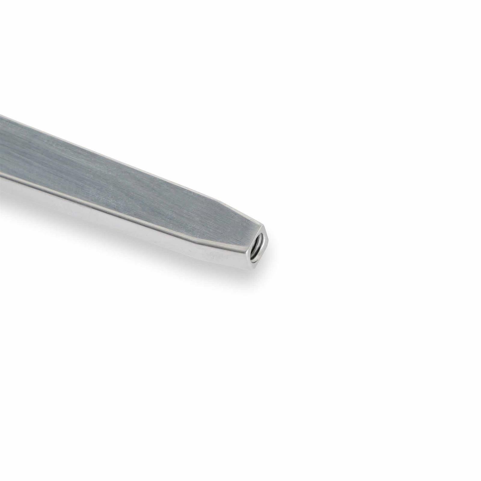 Hurst Billet Aluminum Shifter Sticks 53902HST Stick, Aluminum, Natural, Lay Back, 10.00 in. Length, 5.50 in. Layback, 3/8 in.-16 Threads, Universal, Each thumbnail 6