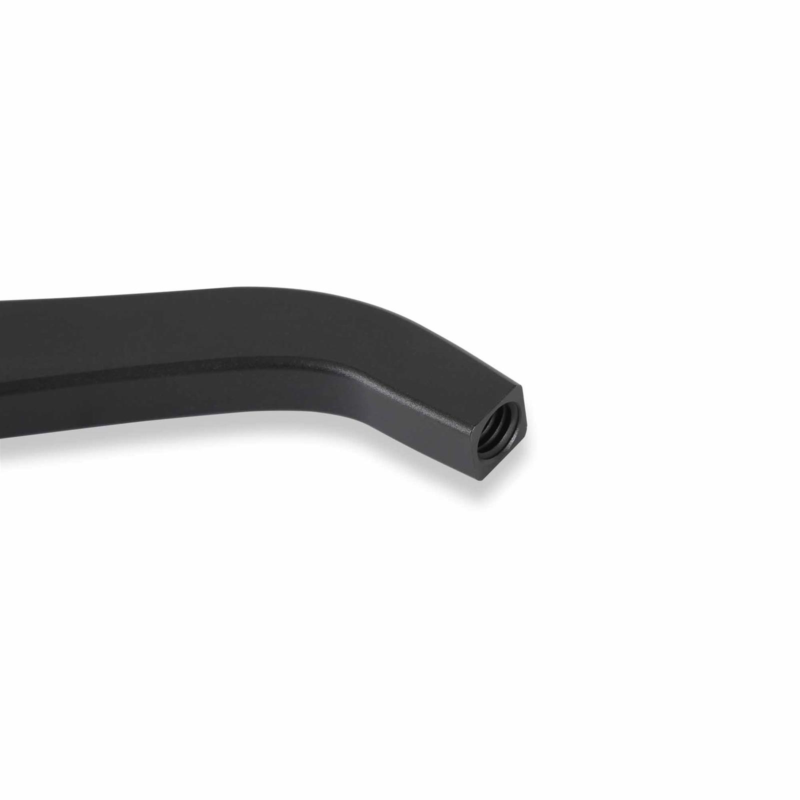 Hurst Billet Aluminum Shifter Sticks 53953HST Stick, Aluminum, Satin Black, Lay Back, 8.60 in. Length, 2.50 in. Layback, 3/8 in.-16 Threads, Universal, Each thumbnail 5