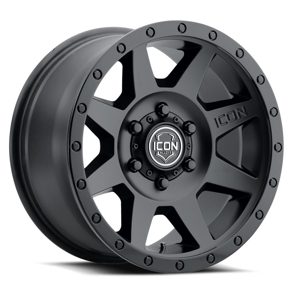 ICON Alloys Wheels 1820908152DB WHEEL REBOUND DBL BLACK - 20 X 9 / 8 X 170 / 6MM / 5.25" BS