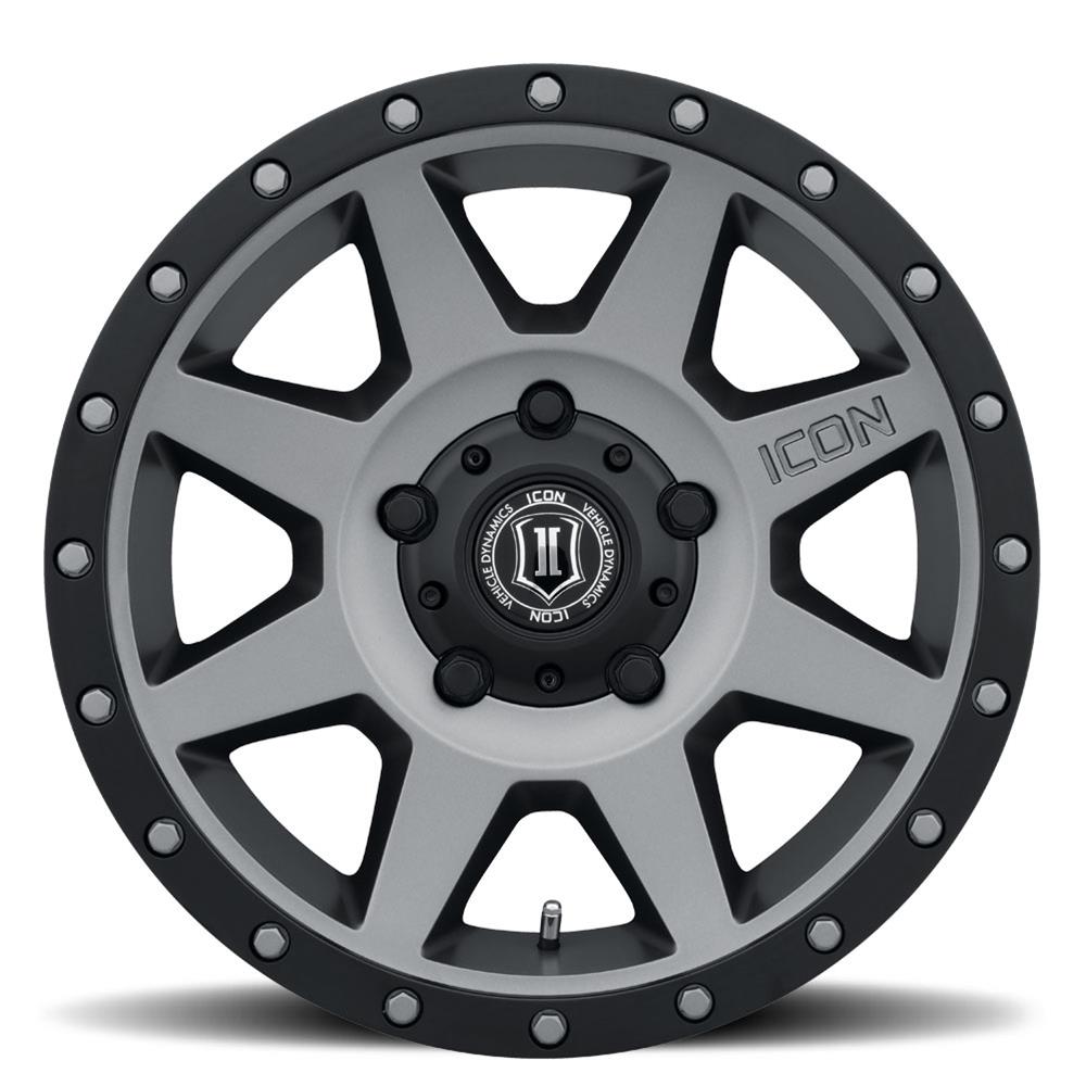 ICON Rebound 18x9 6x135 6mm Offset 5.25in BS 87.1mm Bore Titanium Wheel
