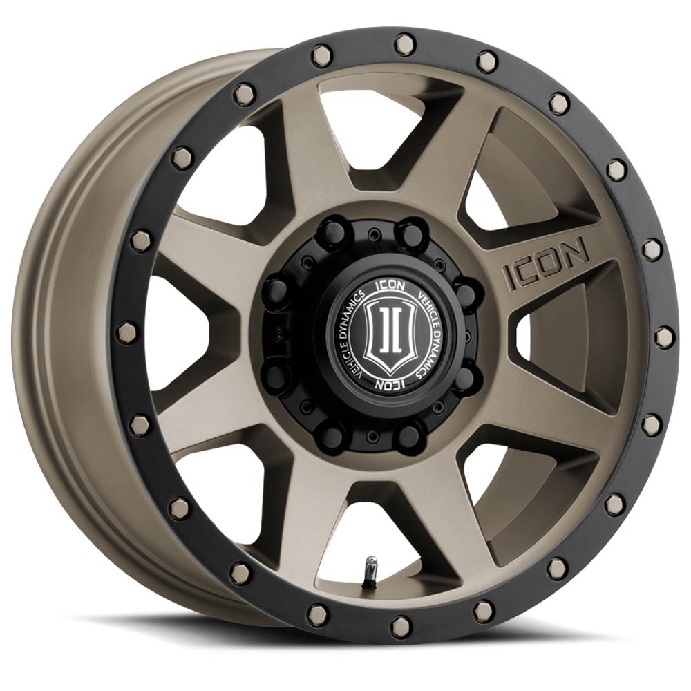 ICON Rebound HD 18x9 8x6.5 12mm Offset 5.5in BS 121.4mm Bore Bronze Wheel thumbnail 2