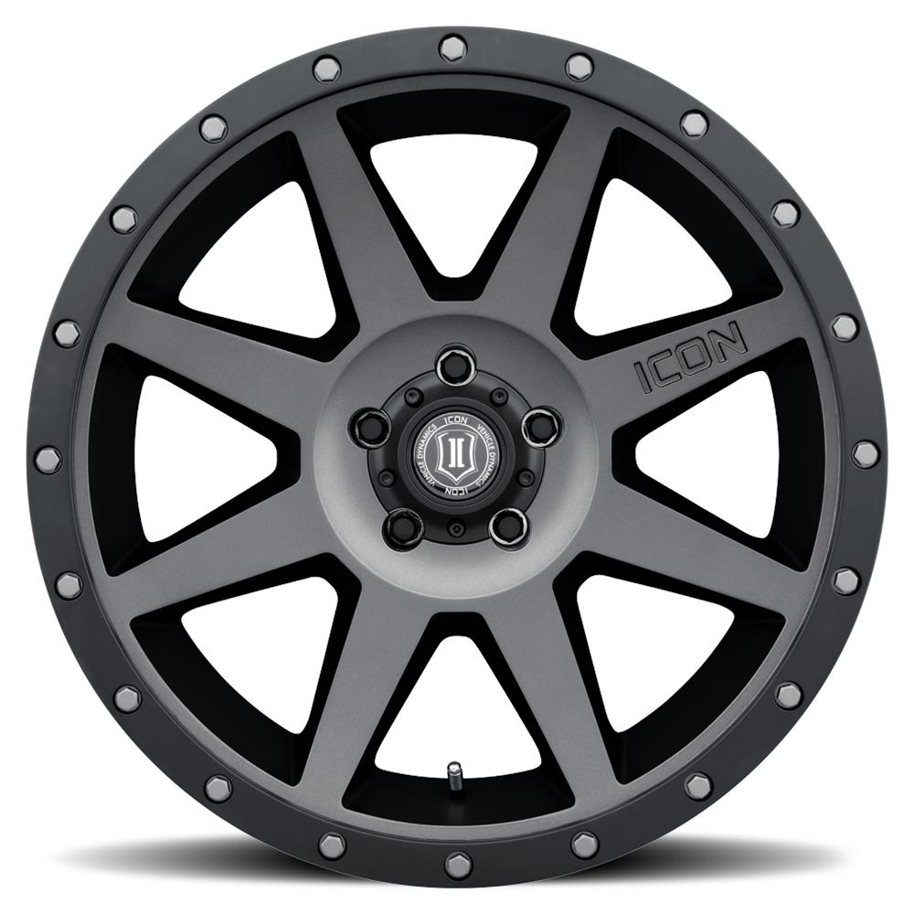 ICON Rebound 20x9 8x170 6mm Offset 5.25in BS Titanium Wheel