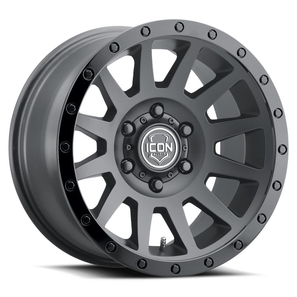 ICON Compression 18x9 6x135 6mm Offset 5.25in BS 87.1mm Double Black Wheel