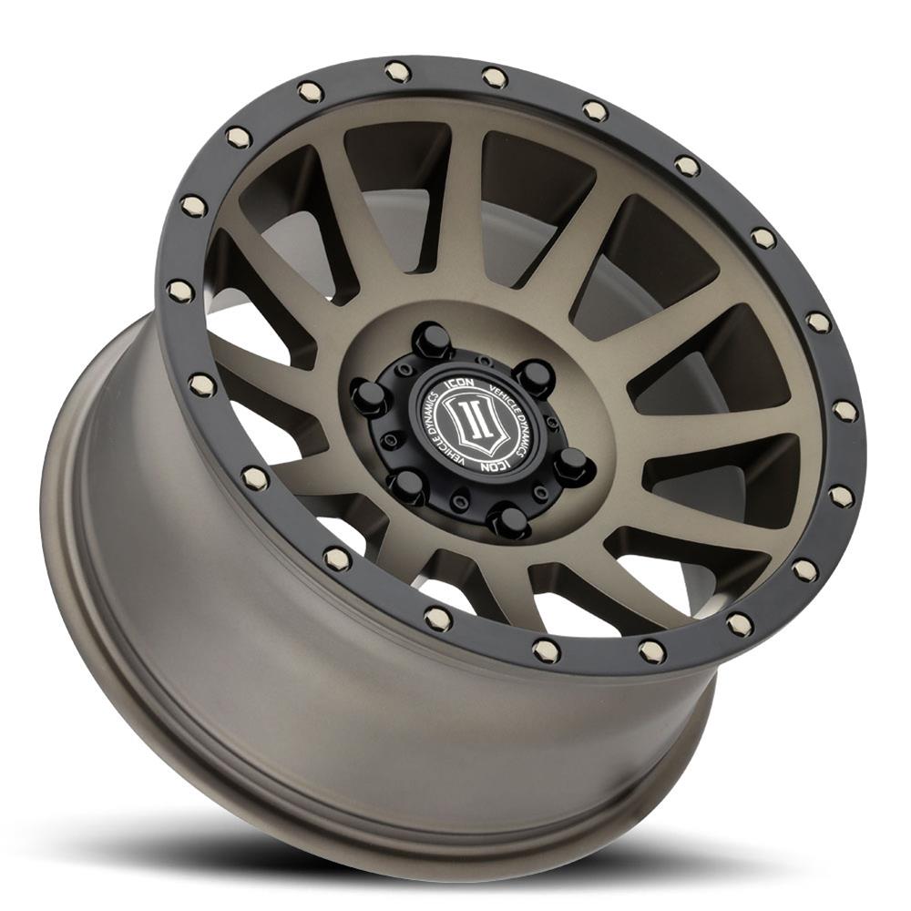 ICON Compression 18x9 6x5.5 0mm Offset 5in BS Bronze Wheel thumbnail 3