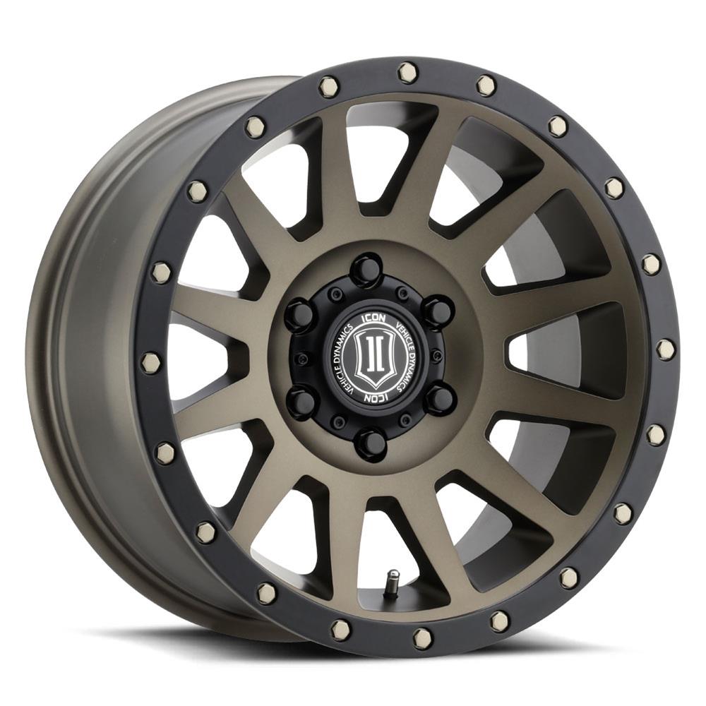 ICON Compression 18x9 6x5.5 0mm Offset 5in BS Bronze Wheel thumbnail 2