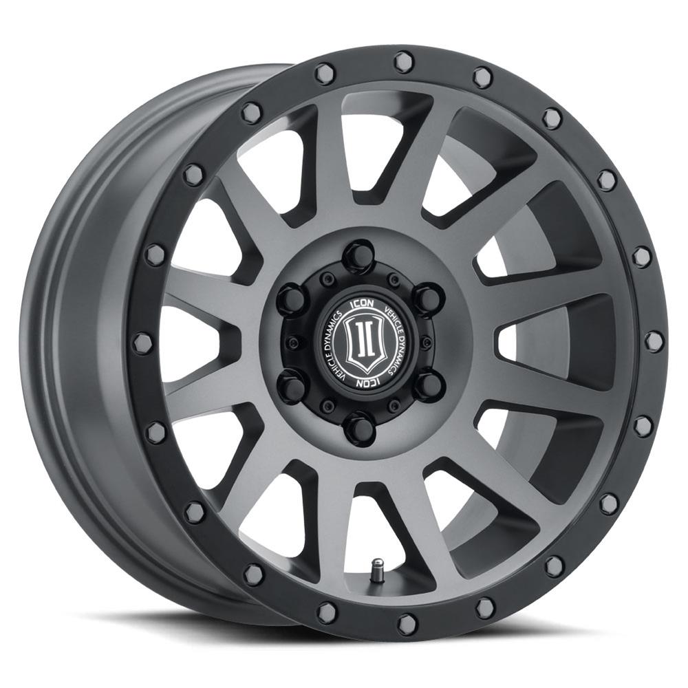 ICON Compression 20x10 6x135 -19mm Offset 4.75inBS Titanium Wheel thumbnail 2