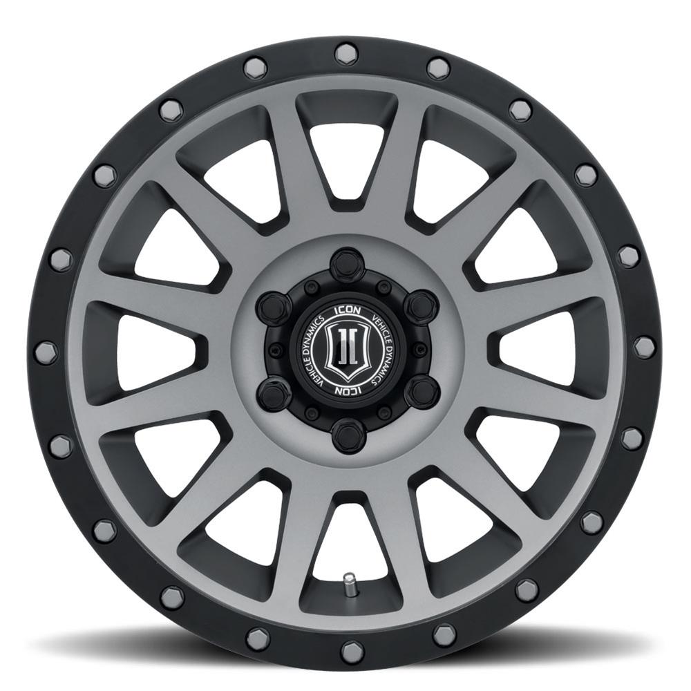 ICON Compression 20x10 6x135 -19mm Offset 4.75inBS Titanium Wheel