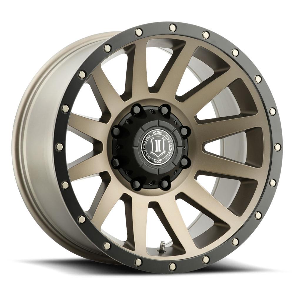 ICON Compression 20x10 8x6.5 -19mm Offset 4.75in BS 121.4mm Bore Bronze Wheel thumbnail 2