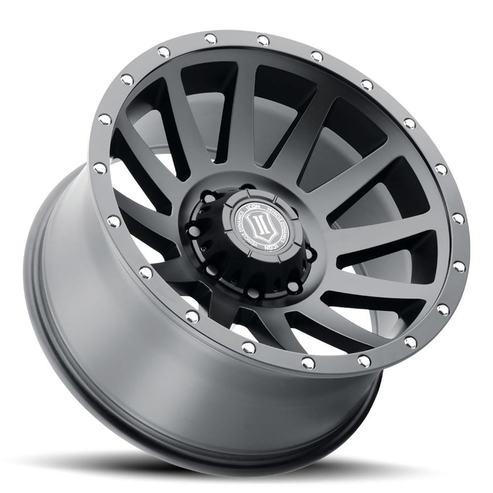 ICON Compression 20x10 8x170 -19mm Offset 4.75in BS 125mm Bore Satin Black Wheel thumbnail 3