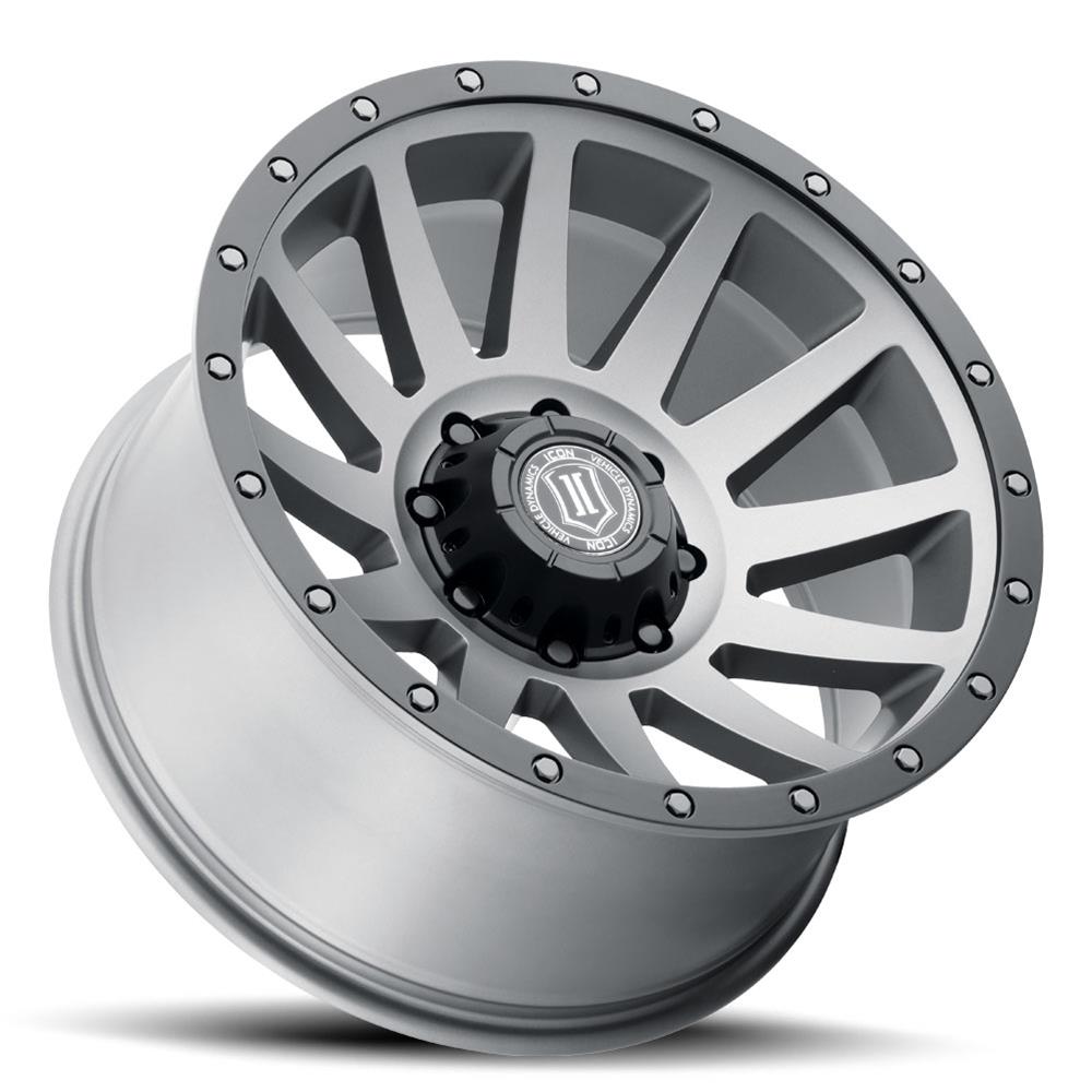 ICON Compression 20x10 8x180 -19mm Offset 4.75in BS 124.2mm Bore Titanium Wheel thumbnail 3