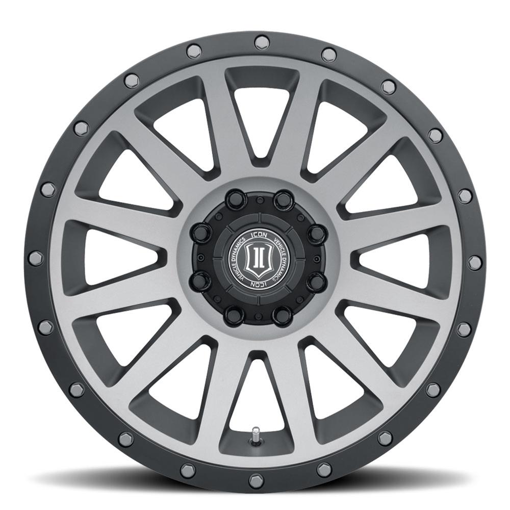 ICON Compression 20x10 8x180 -19mm Offset 4.75in BS 124.2mm Bore Titanium Wheel