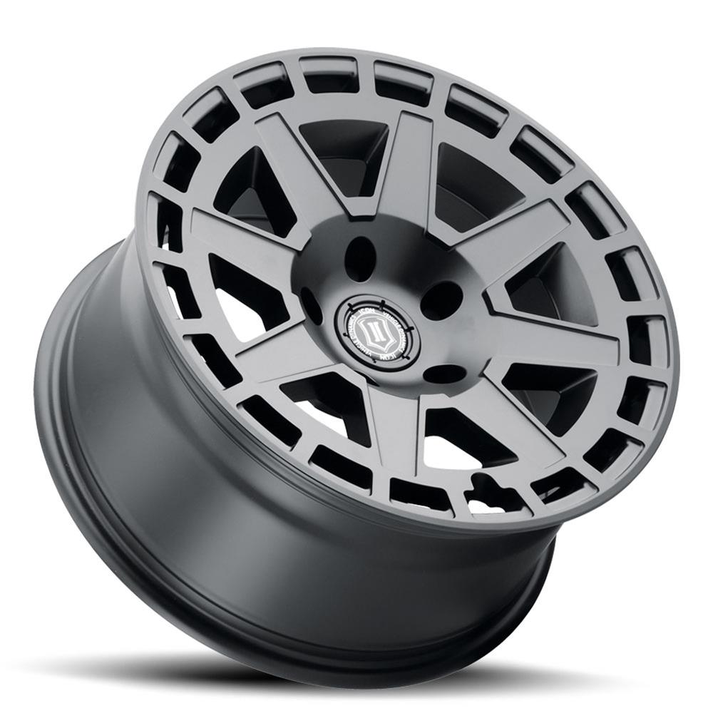 ICON Compass 17x8.5 6x135 6mm Offset 5in BS Satin Black Wheel thumbnail 3