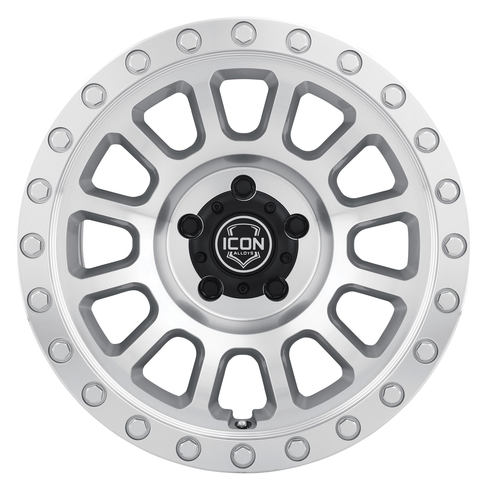 ICON Hulse 18x9 5x150 25mm Offset 6in BS Silver Machined thumbnail 2