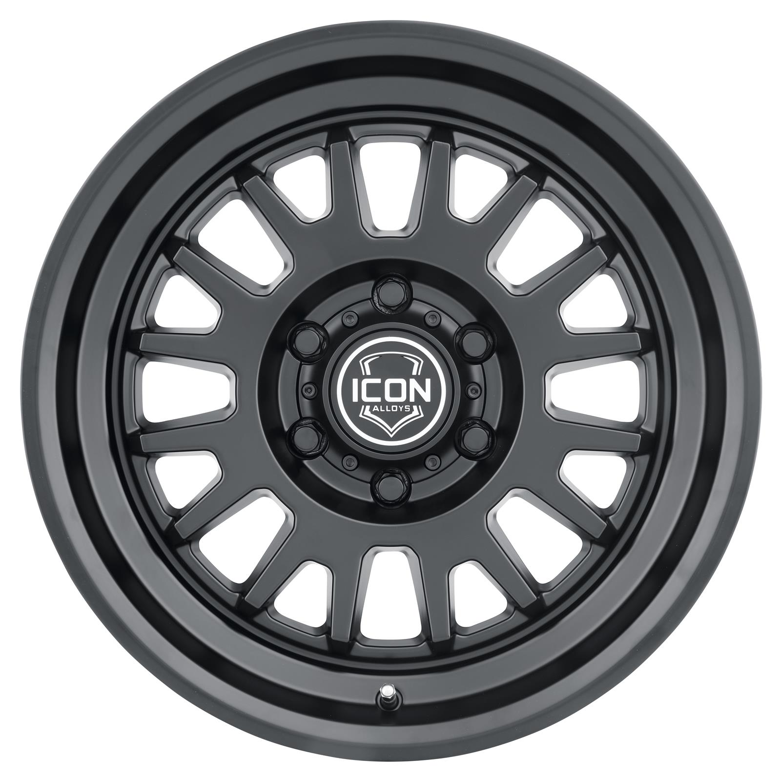 ICON Anza 17x8.5 6x5.5 0mm Offset 4.75in BS 106.1mm Hub Bore Satin Black Wheel