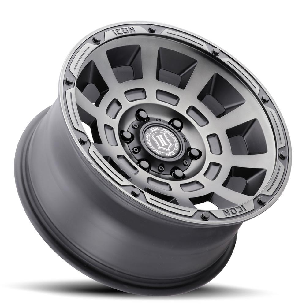 ICON Alloys 2817856350SSBT Icon Alloys Thrust Smoked Satin Black Wheels
