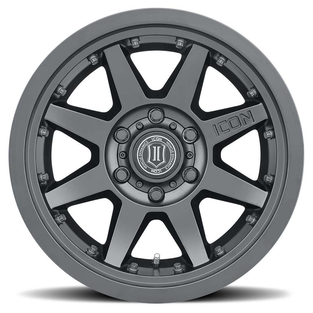 ICON Rebound Pro 17x8.5 5x4.5 0mm Offset 4.75in BS 71.5mm Bore Satin Black Wheel thumbnail 5
