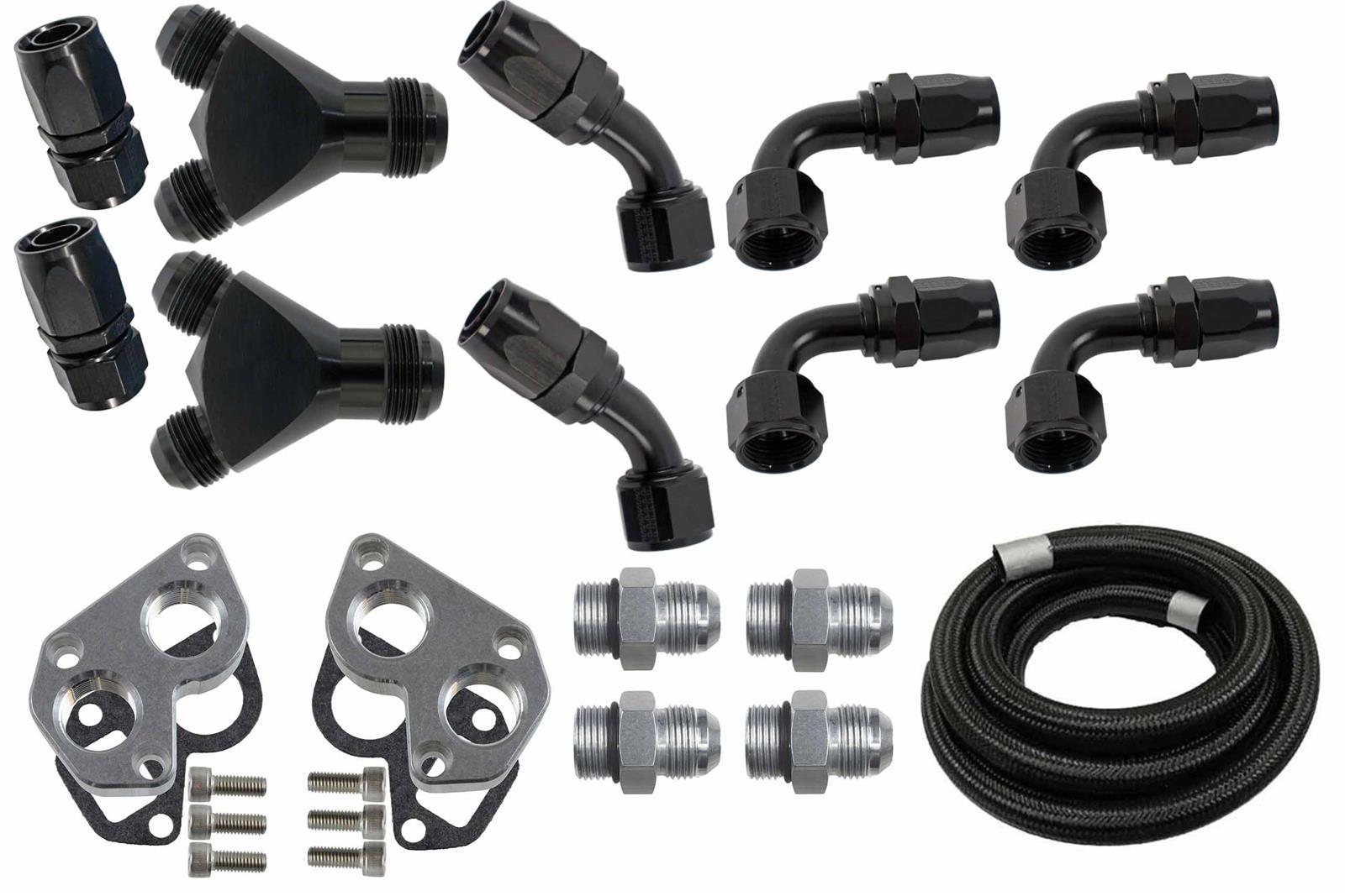 ICT Billet Hoses, Radiator 551050-RMTWP Hose Kit, Electric Water Pump, AN Hose Kit for Remote Electric Water Pump thumbnail 3