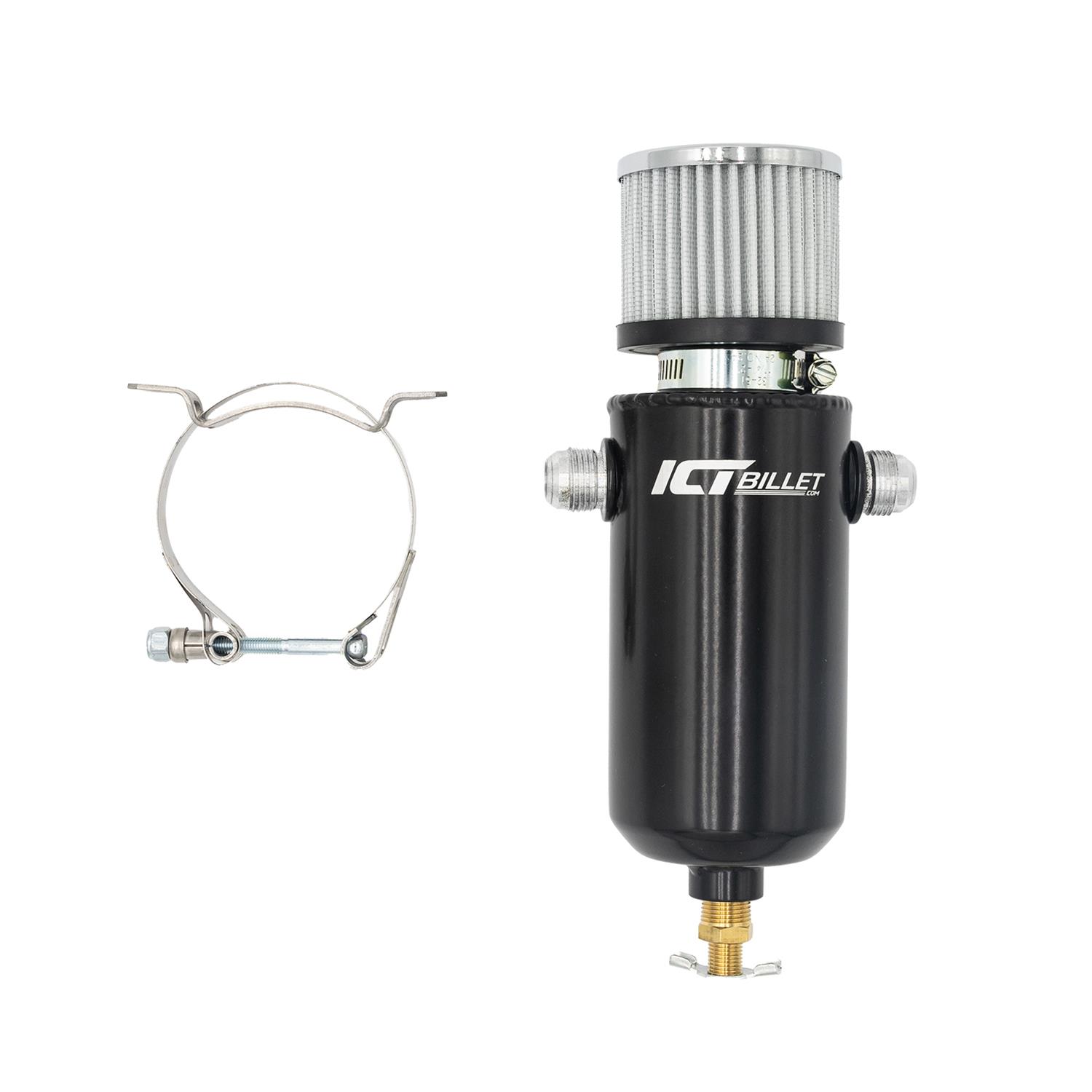 ICT Billet 551084-10AN2 ICT Billet Oil Catch Cans | Summit Racing