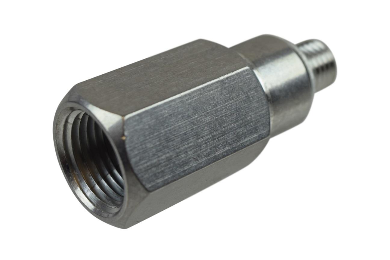 ICT Billet Gauge Adapters 551149 Adapters, Straight Fitting, Aluminum, Natural, M12 x 1.5 Male Threads, 1/2 in. NPT Female Threads, Chevrolet, LS, Each thumbnail 3