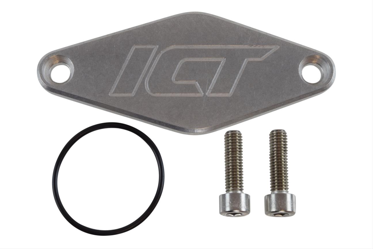 ICT Billet Fuel Pump Block-Off Plates 551152 Plate, Aluminum, Natural, Chevrolet, 5.3L/6.2L Small Block Gen V, Each