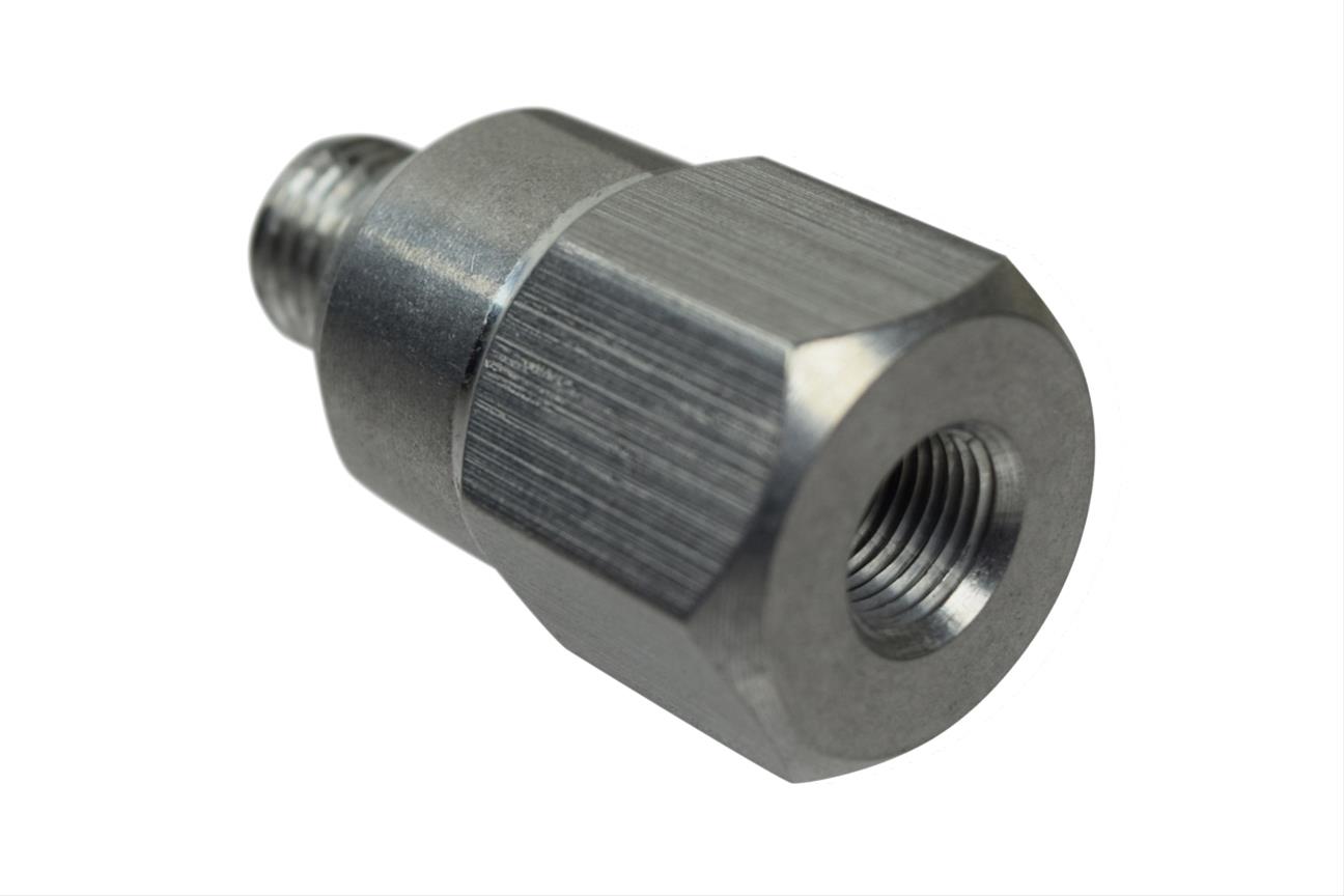ICT Billet Gauge Adapters 551159 Adapter, Straight, Aluminum, Natural, M12 x 1.5 Male Threads, 1/8 in. NPT Female Threads, Each thumbnail 3