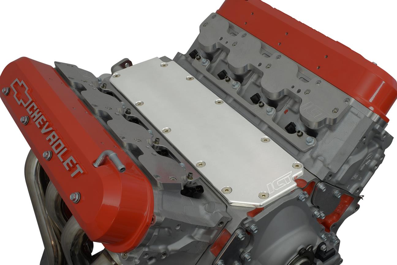 ICT Billet LS Lifter Valley Covers 551168 Engine Covers, Gen 5 LT, 0.625 in. Thick, Aluminum, Chevy, Small Block Gen V, Each thumbnail 7