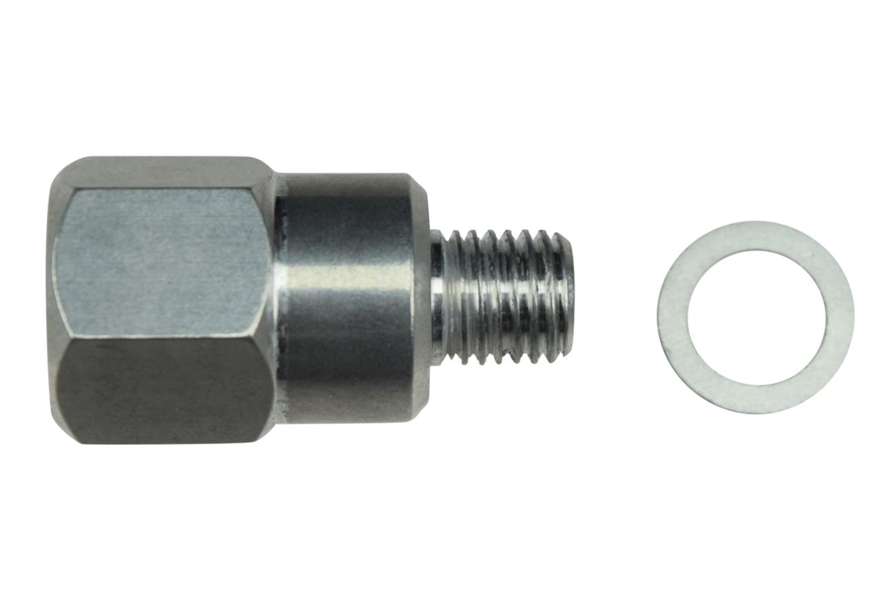 ICT Billet Gauge Adapters 551179 Adapter, Straight, Aluminum, Natural, M12 x 1.5 Male Threads, 3/8 in. NPT Female Threads, Each thumbnail 6