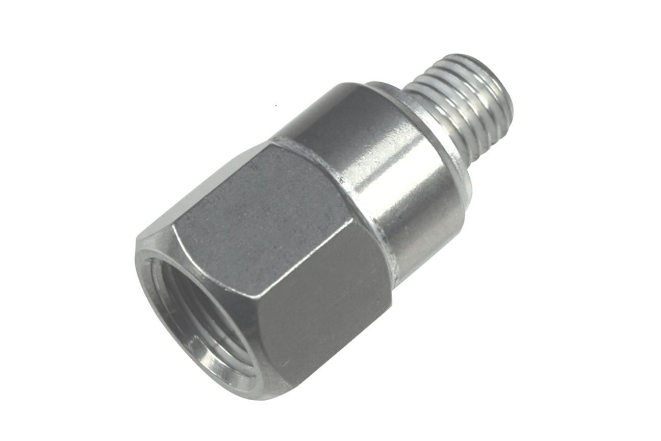 ICT Billet Gauge Adapters 551179 Adapter, Straight, Aluminum, Natural, M12 x 1.5 Male Threads, 3/8 in. NPT Female Threads, Each thumbnail 5