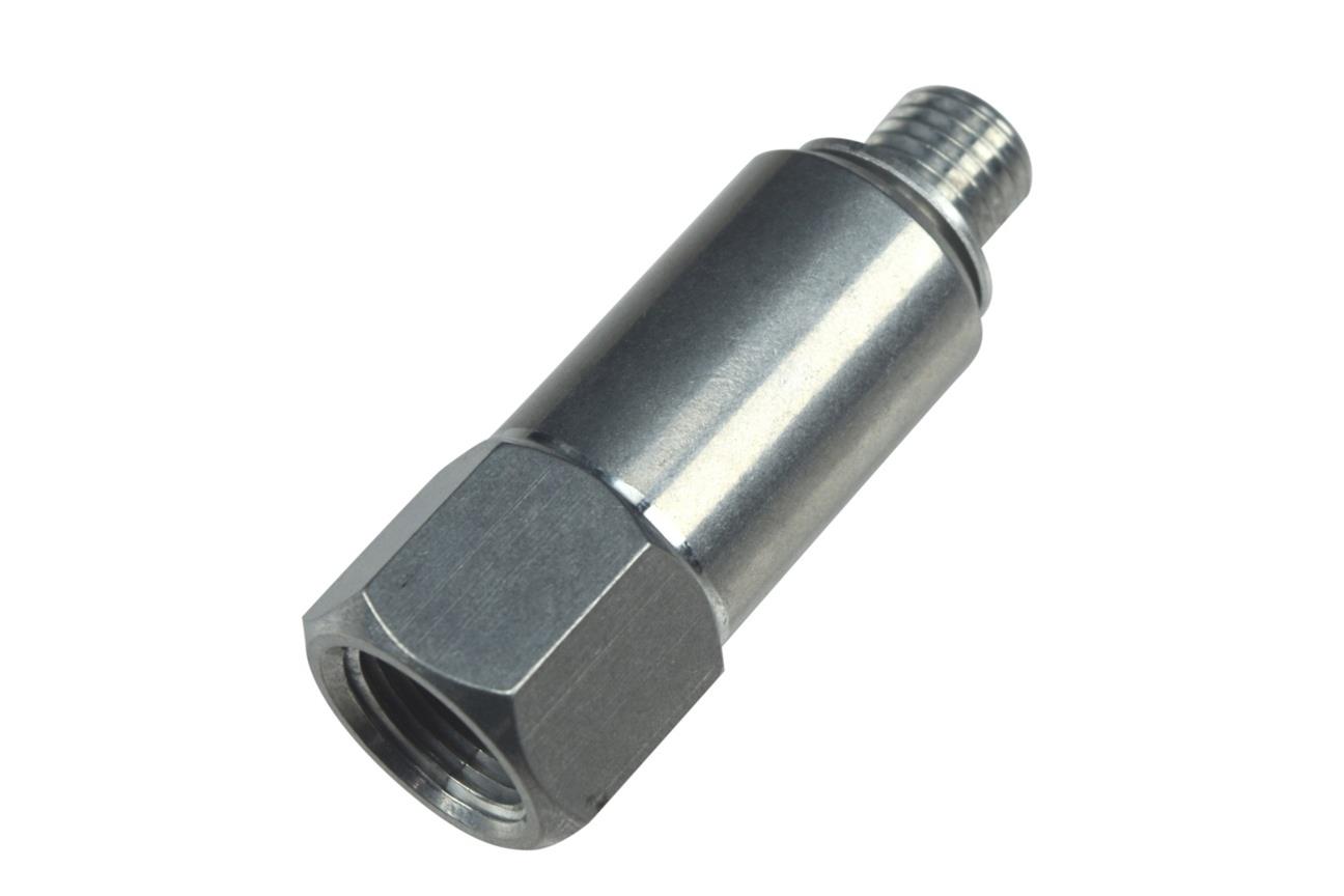 ICT Billet Gauge Adapters 551179L Adapter, Straight, Aluminum, Natural, M12 x 1.5 Male Threads, 3/8 in. NPT Female Threads, Each thumbnail 3