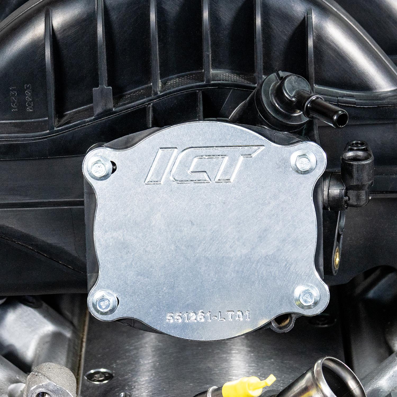 ICT Billet Throttle Body Adapters, EFI Manifold 551261-LT01 LT Block Off Compatible with all Gen V LT throttle bodies except for LT5